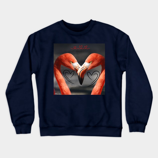 Fiery Devotion: Crewneck Sweatshirt by Abstract Gallery